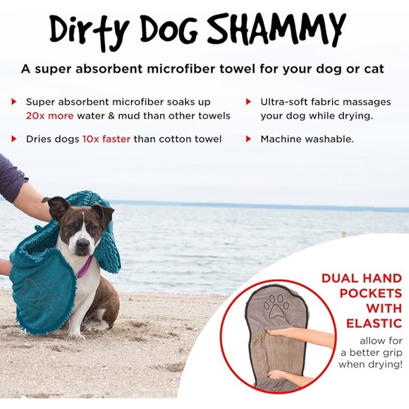 NWT Dog Gone Smart Shammy Dog Towels For Drying Dogs - Picture 5 of 6